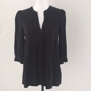 Joie silk top with pleated detail small